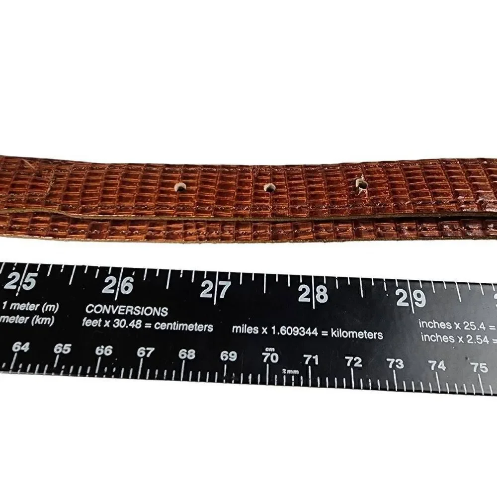 Morgan Taylor- Women’s Faux Leather Western Big Buckle, Size Medium
